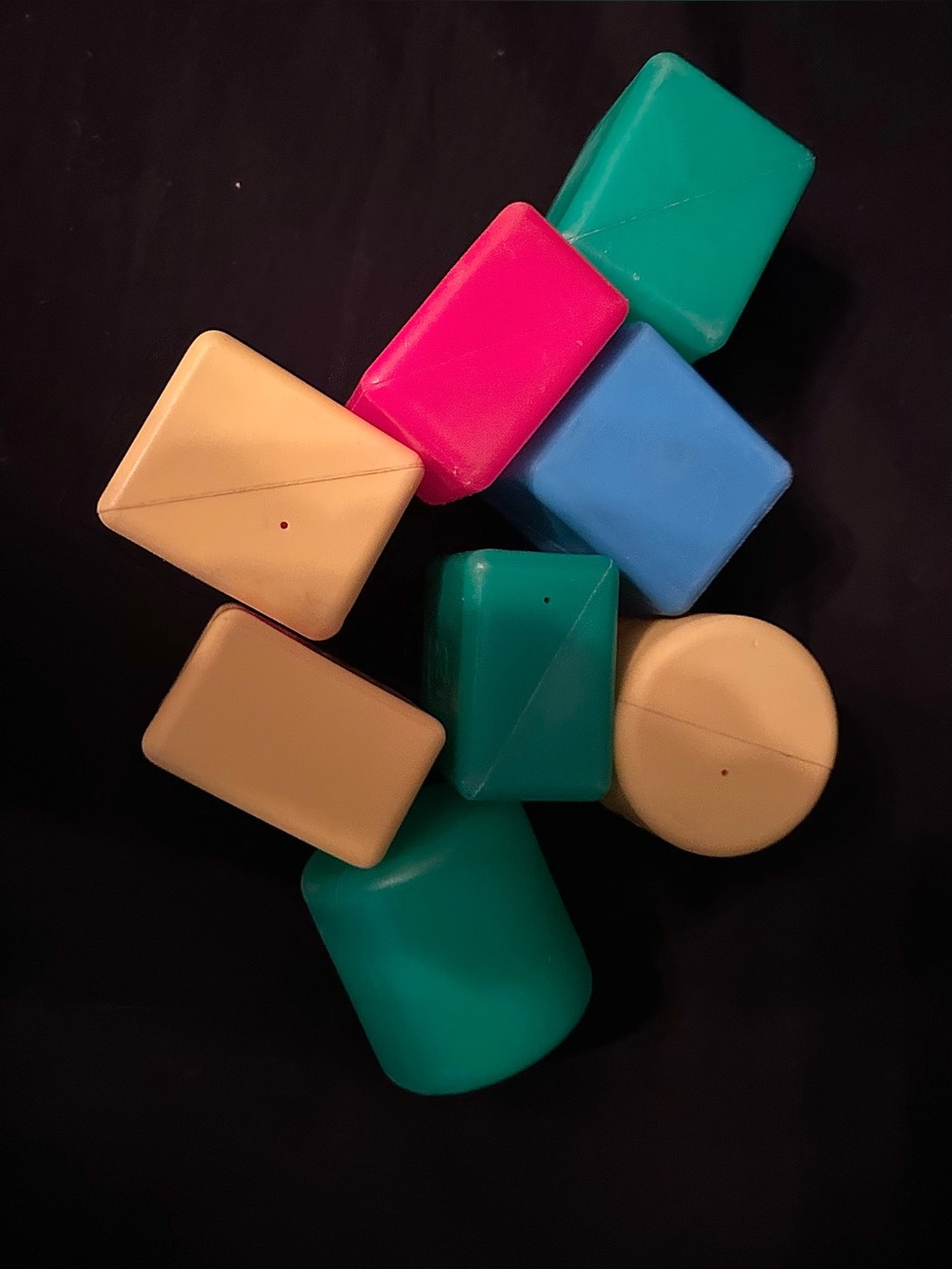 Fisher Price Baby's First Blocks Vintage Replacement Shapes 8 Pieces